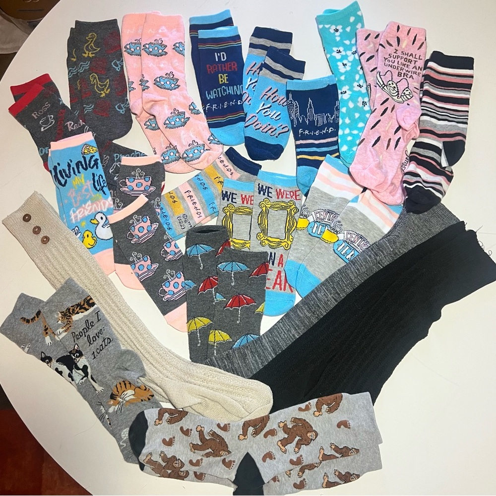 Assorted Colorful Women’s Socks Collection